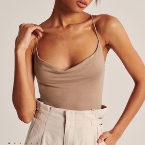 Abercrombie Drapey cowl neck bodysuit